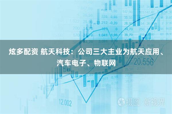 炫多配资 航天科技：公司三大主业为航天应用、汽车电子、物联网
