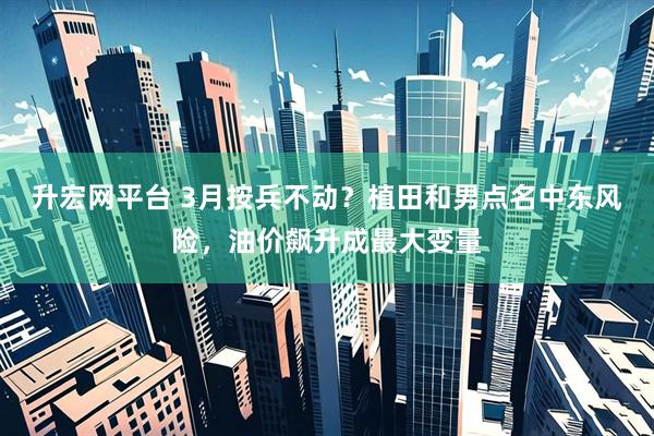 升宏网平台 3月按兵不动？植田和男点名中东风险，油价飙升成最大变量